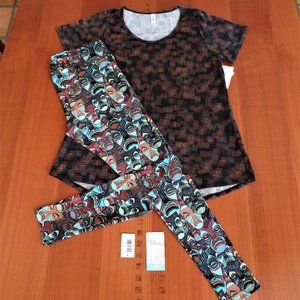 LULAROE! L- CLASSIC-T TOP & TC- LEGGINGS